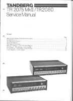 Tandberg TR-2080 - Service Manual 